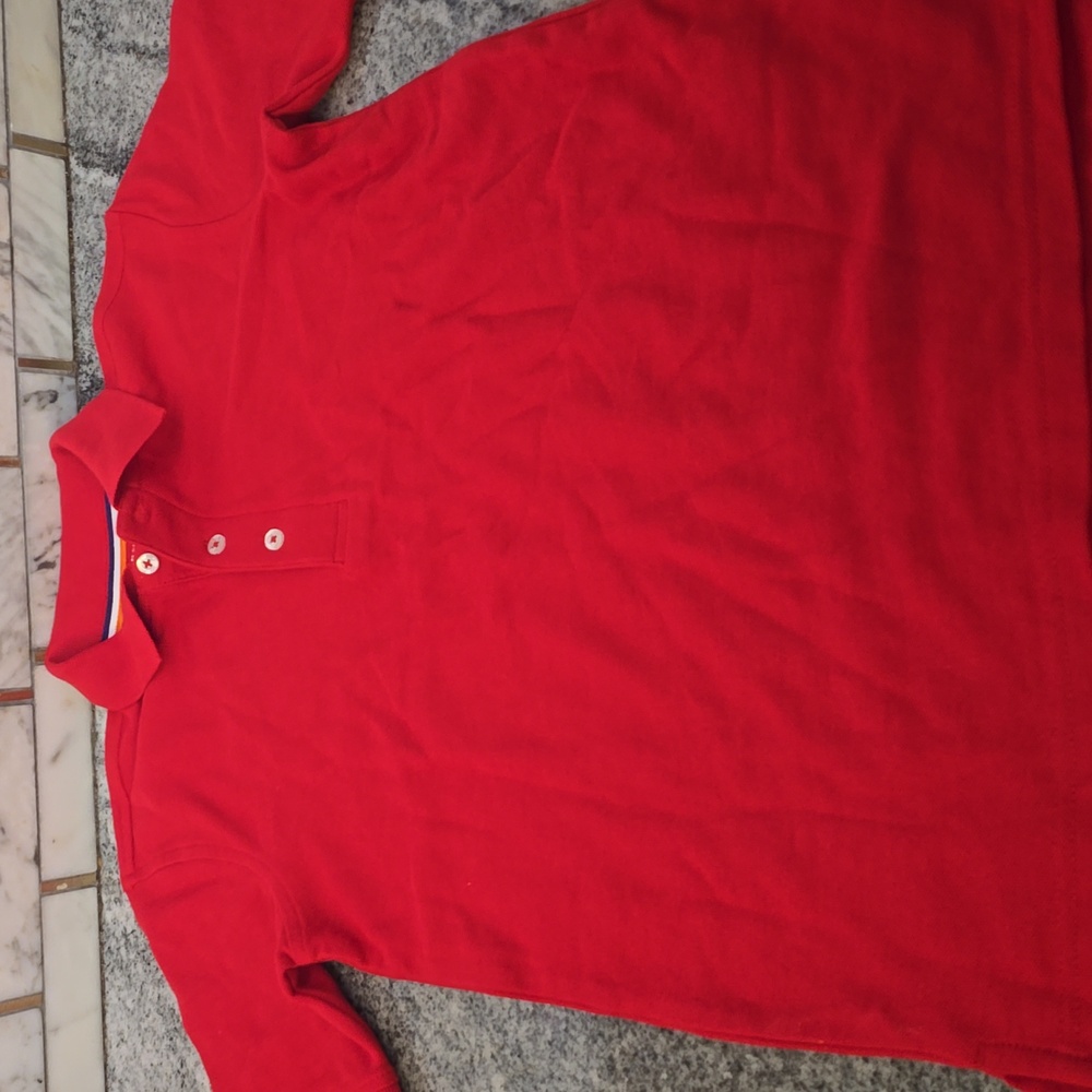 French Toast Boys Red School Uniform Polo - Picture 3 of 5